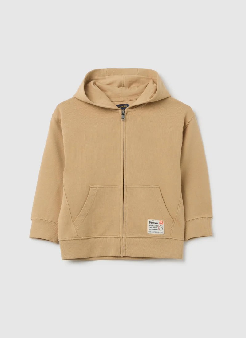 او في اس OVS Children'S Beige Pure Cotton Sweatshirt Regular Fit